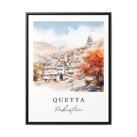 Quetta traditional travel art - Pakistan, Quetta poster print, Wedding gift, Birthday present, Custom Text, Perfect Gift