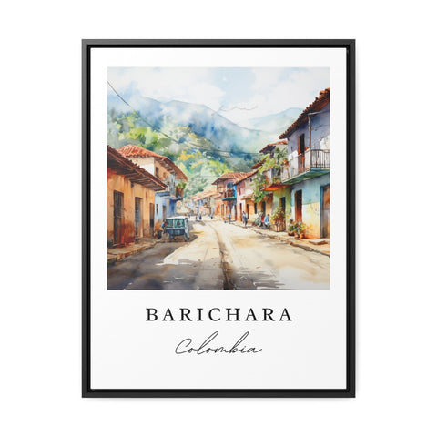 Barichara traditional travel art - Colombia, Barichara poster print, Wedding gift, Birthday present, Custom Text, Perfect Gift