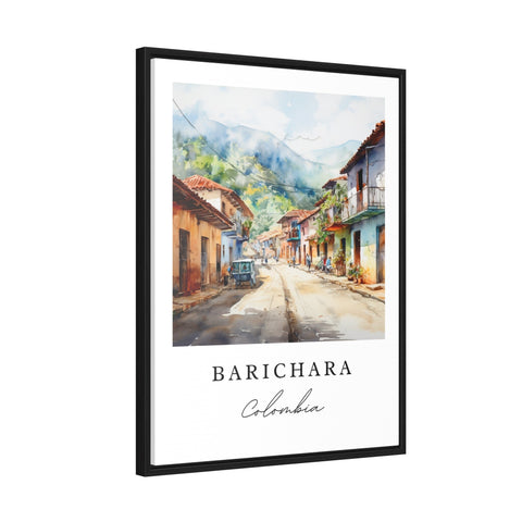 Barichara traditional travel art - Colombia, Barichara poster print, Wedding gift, Birthday present, Custom Text, Perfect Gift