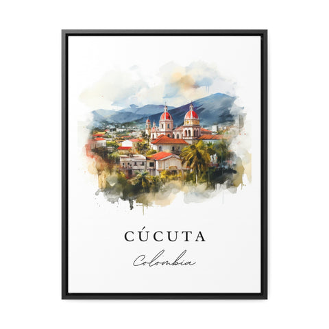 Cucuta traditional travel art - Colombia, Cucuta poster print, Wedding gift, Birthday present, Custom Text, Perfect Gift