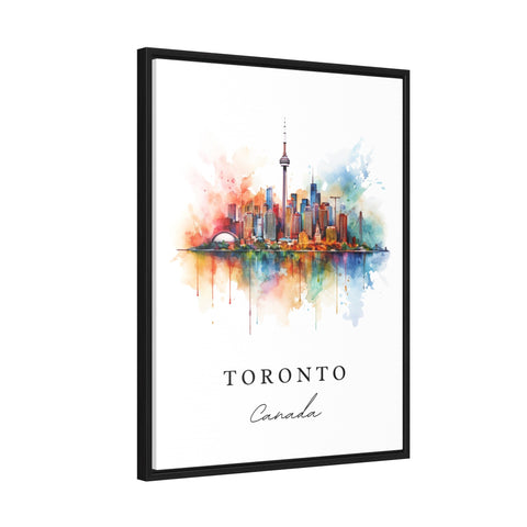 Toronto traditional travel art - Canada, Toronto poster print, Wedding gift, Birthday present, Custom Text, Perfect Gift