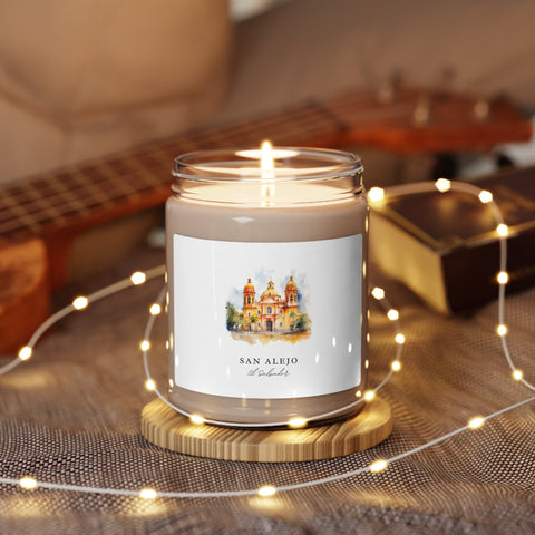 San Alejo, El Salvador, Scented Soy Candle, 9oz - Several unique scent options, Perfect Gift