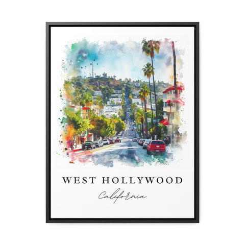 West Hollywood Art Print, WeHO Print, Los Angeles Wall Art, West Hollywood Gift, Tulips, Travel Print, Travel Gift, Housewarming Gift