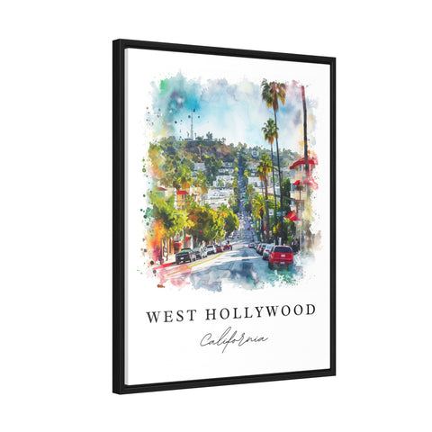 West Hollywood Art Print, WeHO Print, Los Angeles Wall Art, West Hollywood Gift, Tulips, Travel Print, Travel Gift, Housewarming Gift