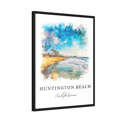 Huntington Beach Art Print, California Print, LA Wall Art, Huntington Beach Gift, Travel Print, Travel Poster, Housewarming Gift