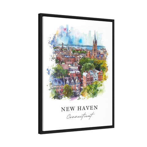 New Haven Art Print, New Haven Print, Connecticut Wall Art, New Haven Gift, Travel Print, Travel Poster, Travel Gift, Housewarming Gift
