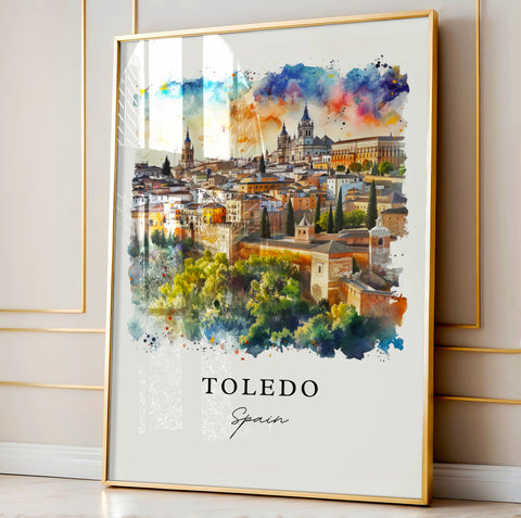 Toledo Spain Art Print, Toledo Print, Toledo Spain Wall Art, Madrid Gift, Travel Print, Travel Poster, Travel Gift, Housewarming Gift