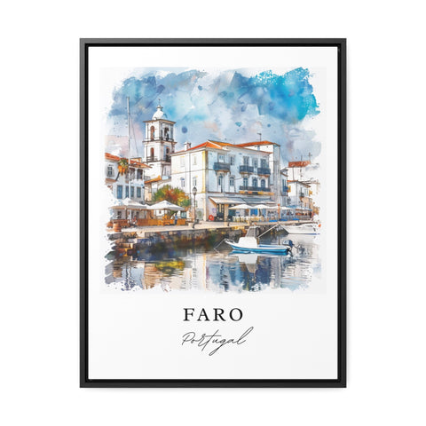 Faro Art Print, Portugal Print, Faro Wall Art, Faro Portugal Gift, Travel Print, Travel Poster, Travel Gift, Housewarming Gift