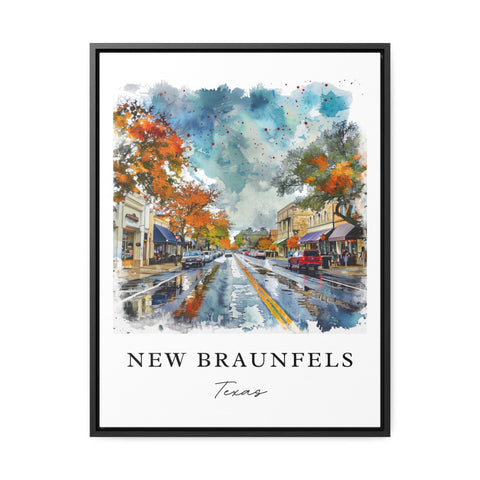 New Braunfels Art Print, Texas Print, New Braunfels Wall Art, New Braunfels Gift, Travel Print, Travel Gift, Housewarming Gift