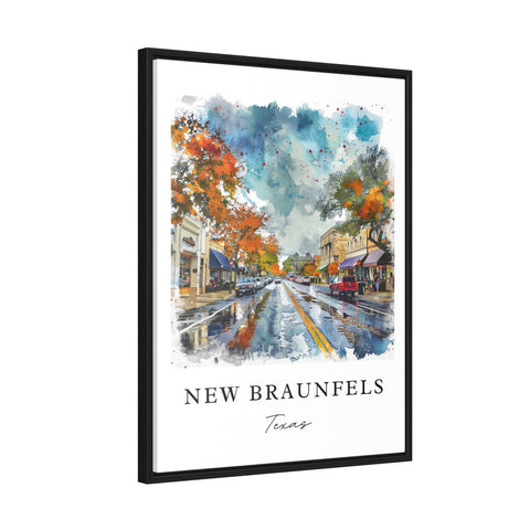 New Braunfels Art Print, Texas Print, New Braunfels Wall Art, New Braunfels Gift, Travel Print, Travel Gift, Housewarming Gift