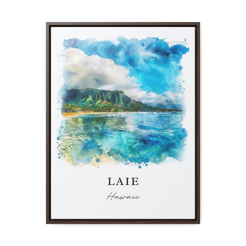 Laie Hawaiii Art Print, Laie Print, Hawaii Wall Art, Laie Gift, Travel Print, Travel Poster, Travel Gift, Housewarming Gift
