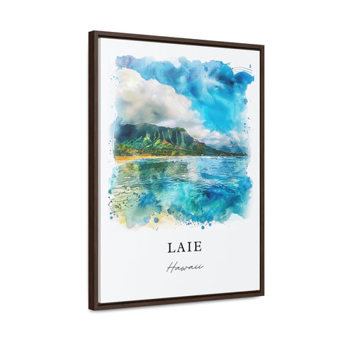 Laie Hawaiii Art Print, Laie Print, Hawaii Wall Art, Laie Gift, Travel Print, Travel Poster, Travel Gift, Housewarming Gift