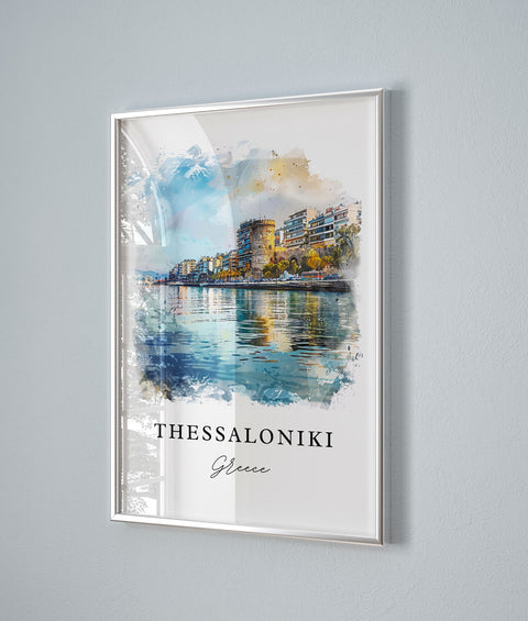 Thessaloniki Art Print, Greece Print, Thessaloniki Wall Art, Thessaloniki Gift, Athens Print, Travel Poster, Travel Gift, Housewarming Gift