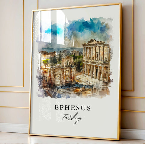 Ephesus Art Print, Turkey Print, Ephesus Wall Art, Selçuk Gift, Travel Print, Travel Poster, Travel Gift, Housewarming Gift
