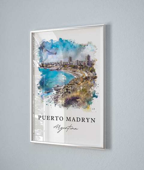 Puerto Madryn Art Print, Argentina Print, Puerto Madryn Wall Art, Madryn Gift, Travel Print, Travel Poster, Travel Gift, Housewarming Gift