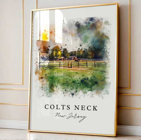 Colts Neck Art Print, Central NJ Print, New Jersey Wall Art, Colts Neck Gift, Travel Print, Travel Poster, Travel Gift, Housewarming Gift