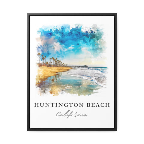 Huntington Beach Art Print, California Print, LA Wall Art, Huntington Beach Gift, Travel Print, Travel Poster, Housewarming Gift