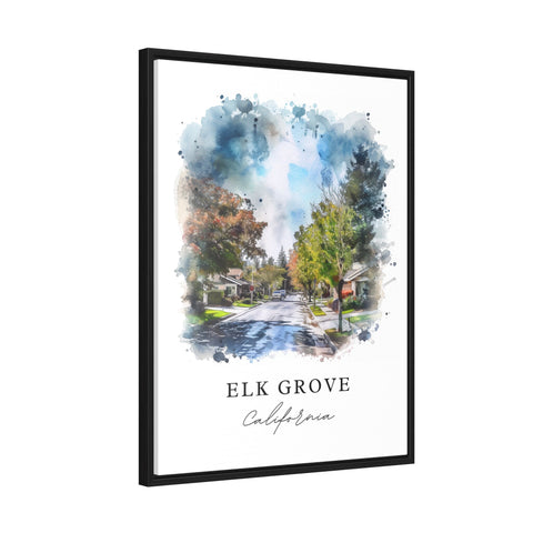 Elk Grove Art Print, Elk Grove Print, California Wall Art, Elk Grove Gift, Travel Print, Travel Poster, Travel Gift, Housewarming Gift