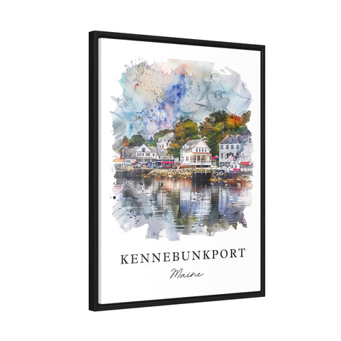 Kennbunkport Watercolor Art, Kennbunkport Print, Maine Wall Art, Maine Gift, Travel Print, Travel Poster, Travel Gift, Housewarming Gift