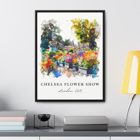 Chelsea Flower Market Artwork, Chelsea Flowers Print, London Wall Art, UK Gift, Travel Print, Travel Poster, Travel Gift, Housewarming Gift