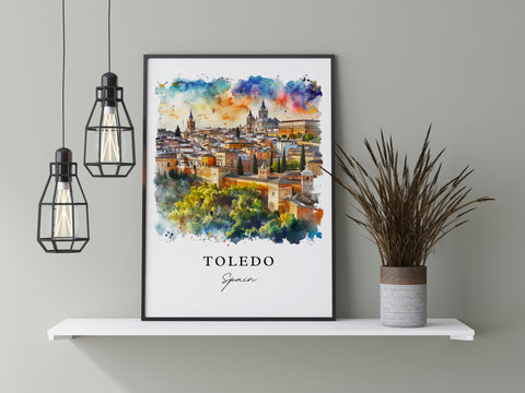 Toledo Spain Art Print, Toledo Print, Toledo Spain Wall Art, Madrid Gift, Travel Print, Travel Poster, Travel Gift, Housewarming Gift