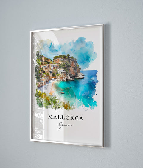 Mallorca Art Print, Spain Print, Mallorca Wall Art, Balearic Islands Gift, Travel Print, Travel Poster, Travel Gift, Housewarming Gift