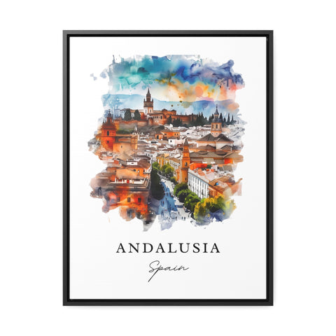 Andalusia Art Print, Spain Print, Andalusia Wall Art, Malaga Gift, Travel Print, Travel Poster, Travel Gift, Housewarming Gift