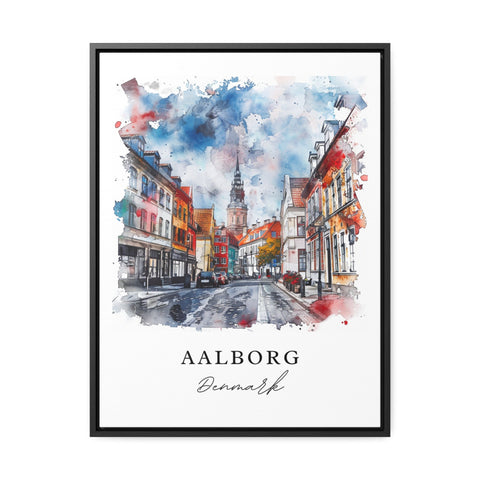 Aalborg Art Print, Denmark Print, Aalborg Wall Art, Aalborg Gift, Travel Print, Travel Poster, Travel Gift, Housewarming Gift