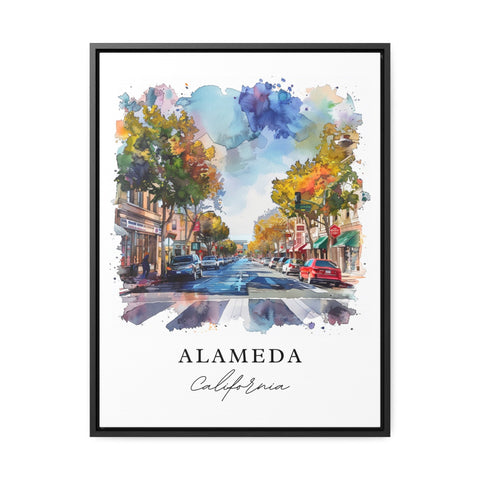 Alameda CA Art Print, Alameda Print, California Wall Art, Alameda Gift, Travel Print, Travel Poster, Travel Gift, Housewarming Gift