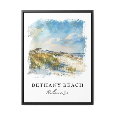 Bethany Beach Art, Delaware Print, Bethany Beach Wall Art, Bethany DE Gift, Travel Print, Travel Poster, Travel Gift, Housewarming Gift