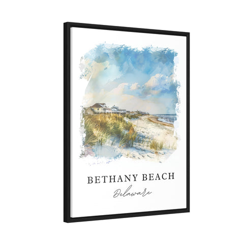 Bethany Beach Art, Delaware Print, Bethany Beach Wall Art, Bethany DE Gift, Travel Print, Travel Poster, Travel Gift, Housewarming Gift