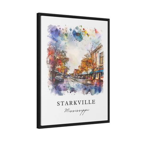 Starkville Print, Mississippi Print, Starkville Wall Art, Starkville MS Gift, Travel Print, Travel Poster, Travel Gift, Housewarming Gift
