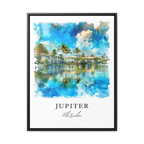 Jupiter FL Art Print, Jupiter Print, Florida Wall Art, Jupiter FL Gift, Travel Print, Travel Poster, Travel Gift, Housewarming Gift