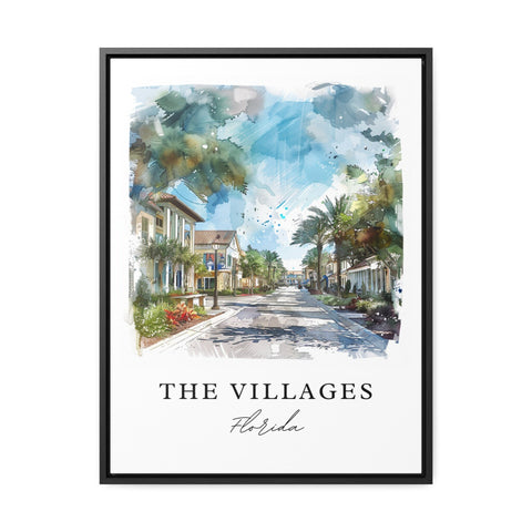 The Villages Art Print, Florida Print, The Villages Wall Art, Villages FL Gift, Travel Print, Travel Poster, Travel Gift, Housewarming Gift