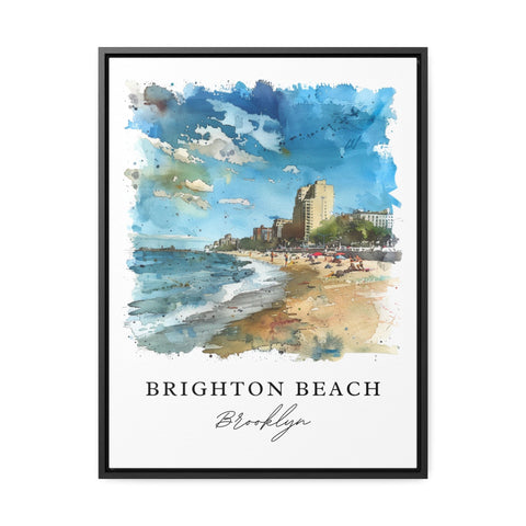Brighton Beach NY Art Print, Brooklyn Print, Brighton NY Wall Art, Brooklyn Gift, Travel Print, Travel Gift, Housewarming Gift