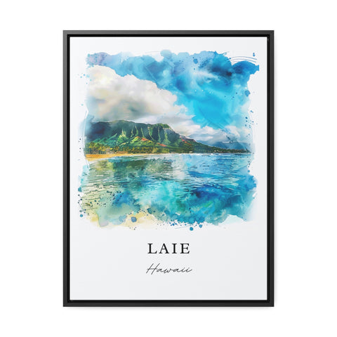 Laie Hawaiii Art Print, Laie Print, Hawaii Wall Art, Laie Gift, Travel Print, Travel Poster, Travel Gift, Housewarming Gift