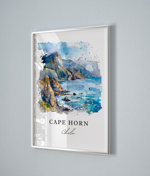 Cape Horn Art Print, Chile Print, Cape Horn Wall Art, Cape Horn Gift, Travel Print, Travel Poster, Travel Gift, Housewarming Gift