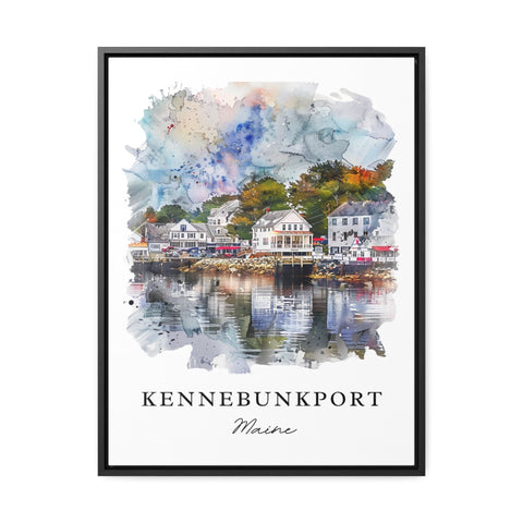 Kennbunkport Watercolor Art, Kennbunkport Print, Maine Wall Art, Maine Gift, Travel Print, Travel Poster, Travel Gift, Housewarming Gift