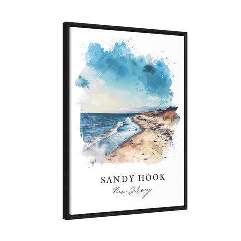 Sandy Hook NJ Art Print, Jersey Shore Print, Sandy Hook Wall Art, New Jersey Gift, Travel Print, Travel Poster, Housewarming Gift