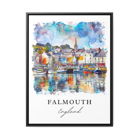 Falmouth Art Print, Falmouth England Print, England Wall Art, UK Gift, Travel Print, Travel Poster, Travel Gift, Housewarming Gift