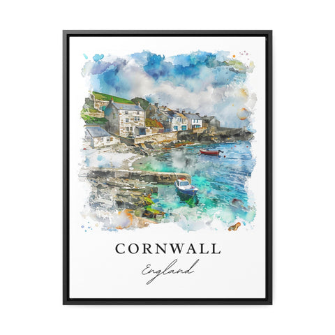 Cornwall England Art Print, Cornwall Print, England Wall Art, Cornwall Gift, Travel Print, Travel Poster, Travel Gift, Housewarming Gift