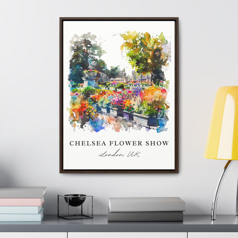 Chelsea Flower Market Artwork, Chelsea Flowers Print, London Wall Art, UK Gift, Travel Print, Travel Poster, Travel Gift, Housewarming Gift