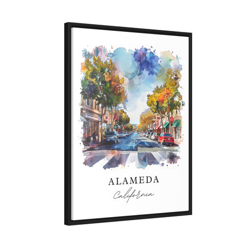 Alameda CA Art Print, Alameda Print, California Wall Art, Alameda Gift, Travel Print, Travel Poster, Travel Gift, Housewarming Gift