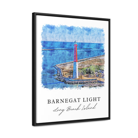 Barnegat Light LBI Art, Barnegat Light Print, Long Beach Island Wall Art, LBI Gift, Travel Print, Travel Poster, Housewarming Gift