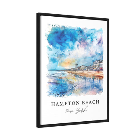 Hampton Beach Art Print, The Hamptons Print, NY Wall Art, Hampton Beach Gift, Travel Print, Travel Poster, Travel Gift, Housewarming Gift