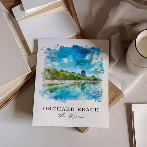 Orchard Beach Art Print, The Bronx Print, Orchard Beach NY Wall Art, Bronx Gift, Travel Print, Travel Poster, Travel Gift, Housewarming Gift