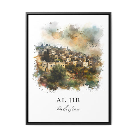 Al Jib Palestine Art, Al-Jib Print, Palestine Wall Art, Al Jib Gift, Travel Print, Travel Poster, Travel Gift, Housewarming Gift
